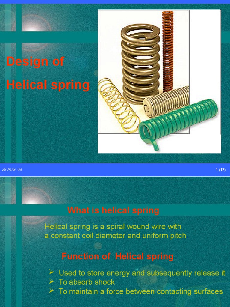 Design of Helical Spring