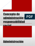 Concepto de Administración y Responsabilidad Social c.z