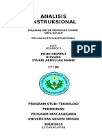 Analisis Instruksional Tugas Kelompok