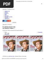 É a Declaração de Voto Do Ministro Gilmar _ _ Conversa Afiada