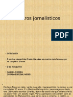 Gêneros Jornalísticos