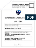 LAB. FISICA III. Introduccion a Los Campo Electrico