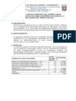 Informe de Aprovechamiento 2013