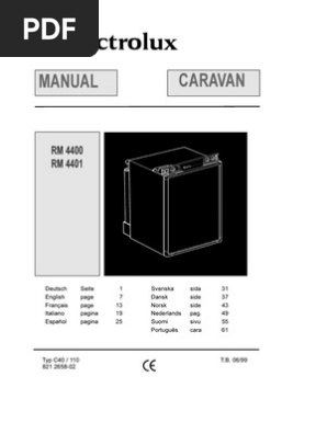 Electrolux Rm 4400 Refrigerator Mains Electricity