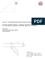 Stub Matching Using Smith Chart: Ece143 - Transmission Media and Antenna Systems