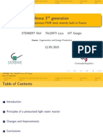 Areva 3 Generation: RD Comparison To Previous PWR Most Recently Built in France