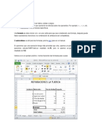 Fórmulas en Excel