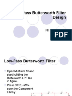 Filter Low Pass Butterworth Design Multisim