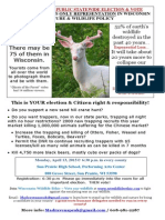 Wildlife Ethic 2015 Poster White Deer Tabloid
