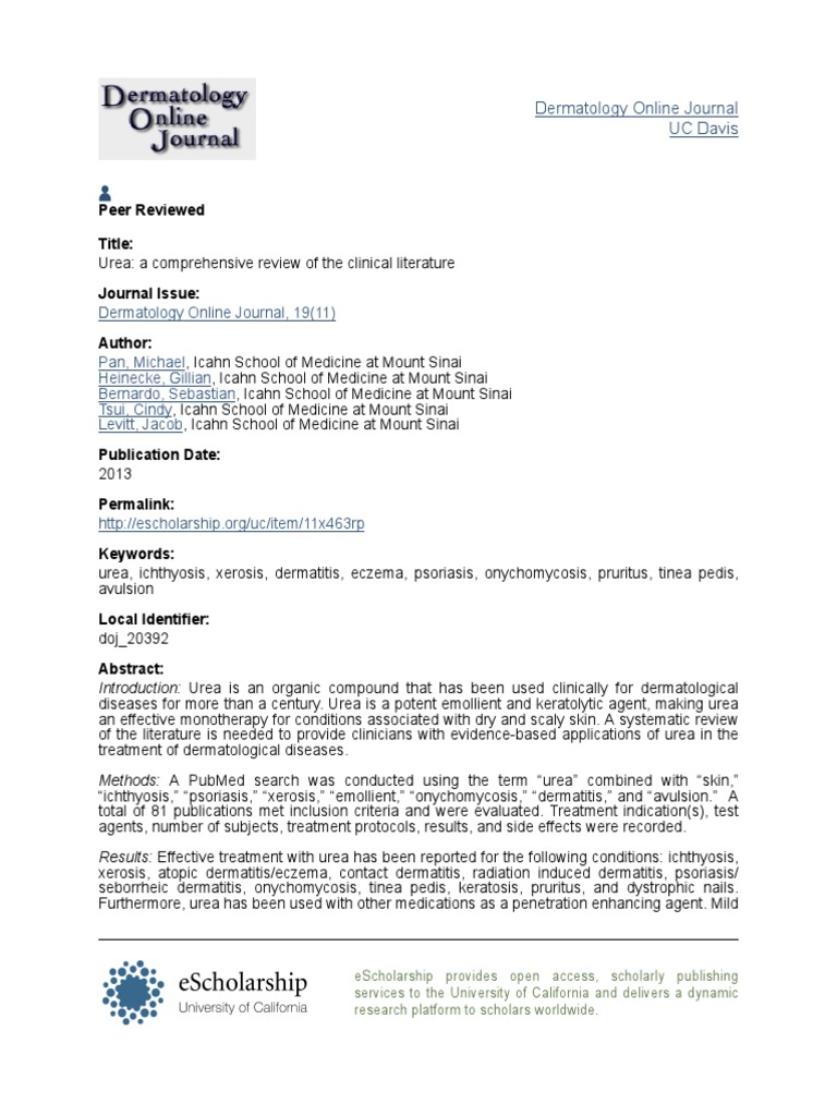 urea based emollient