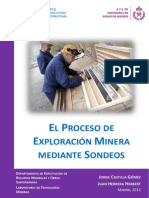 El Proceso de Exploracion Minera Mediante Sondeos