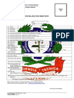 Ficha de Inscripcion - Icte Pregrado 2015