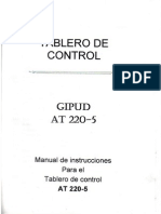 Manual de Instrucciones Para Tablero de Control at 220-5