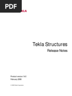 Tekla Structure 14.0 Release Notes PDF