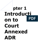 Introducti On To Court Annexed ADR