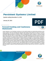 Persistent Systems - Analyst Presentation and Factsheet - Q3 FY15