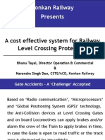 Konkan Railway Presents: A Cost Effective System For Railway Level Crossing Protection