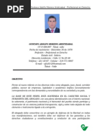 Hoja de Vida