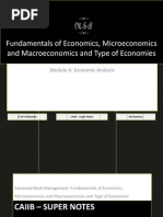 CAIIB Super Notes Advanced Bank Management Module A Economic Analysis Fundamentals of Economics Microeconomics and Macroeconomics and Type of Eco