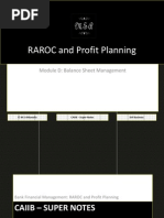 CAIIB Super Notes Bank Financial Management Module D Balance Sheet Management RAROC and Profit Planning