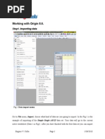 Working With Origin 8.6