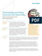 Understanding and Finding Consumers Who Want To Buy: Case Study