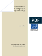 Analysis of Train Induced Vibrations On A Single Span Composite Bridge