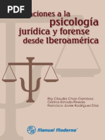 Aportaciones a La Psicologia Juridica y Forense Desde Iberoamerica