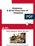 Diabetes: A Brief Overview of Diabetes