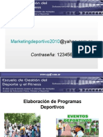 Elaboracion de Programas Deportivos