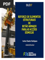 Reforço de Elementos de Betão Armado à Acção Sísmica