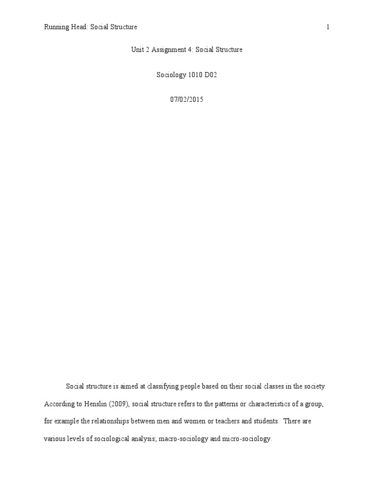 Analyzing Social Structures in Society | PDF | Social Structure | Society