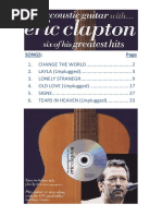 Eric Clapton - Play Acoustic Guitar With PDF