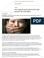 Pautas Que Debes Seguir para Prevenir Que Abusen Sexualmente de Tus Hijos - ABC PDF