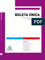 Boleta Única, Estudio Comparado de Córdoba y Santa Fe