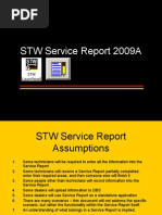 Service Report - Training 