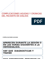 Complicaciones Agudas y Cronicas Del Paciente en Diálisis