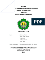 Resume PP 51 Tahun 2009