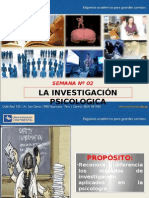 2da Semana - La Investigación en La Psicología