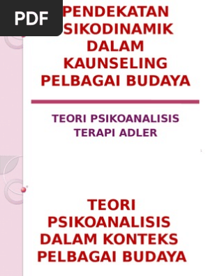 Pendekatan Psikodinamik Pdf