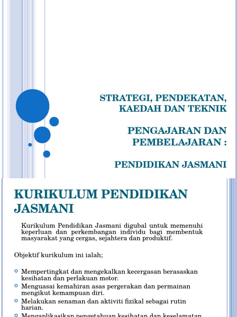 Kaedah Dan Teknik Pengajaran Pendidikan Jasmani Pdf