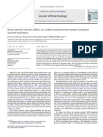 Deep Eutectic Solvents (DESs) Are Viable Cosolvents for Enzyme-catalyzed