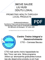 Tetum Version of CTID Baucau 2009 Presentation On Processing Local Food.