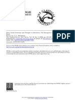 Rosén, Haiim B. - Early Greek Grammar and Thought in Heraclitus. The Emergence of The Article - 1988 (Moorhouse, A. C. - CR, 39, 2 - 1989 - 404-405)