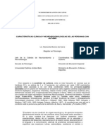 Características Clínicas y Neuropsicológicas de La Persona Con Autismo