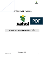 Manual de Organizacion Segun Res. 1143 Dic. 2011