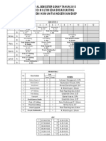 Jadwal Prodi MM Semester Genap Tahun 2015