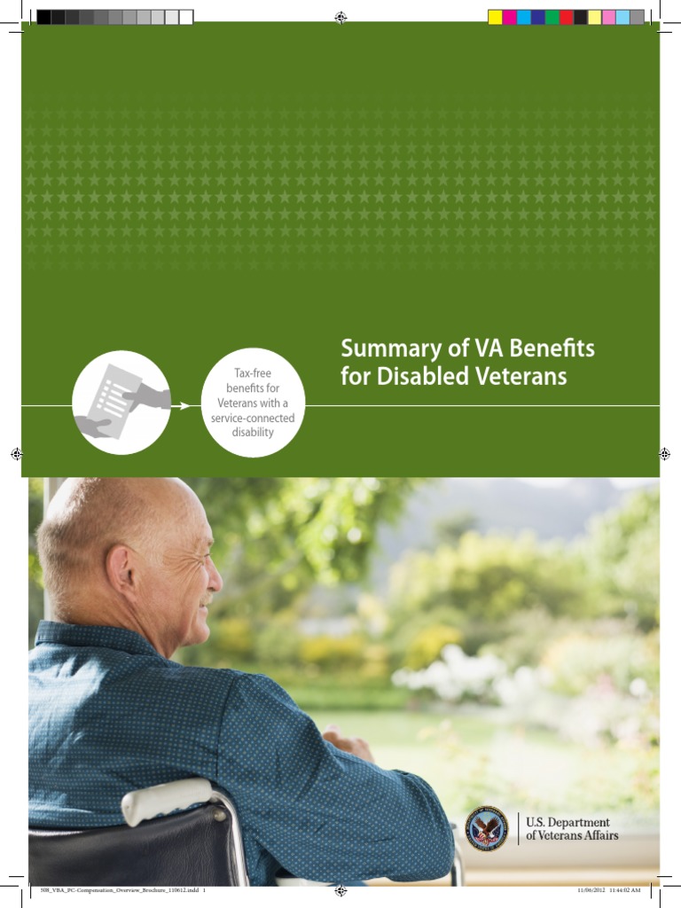 Summary of Va Benefits For Disabled Veterans PDF United States