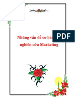 Những vấn đề cơ bản của nghiên cứu Marketing