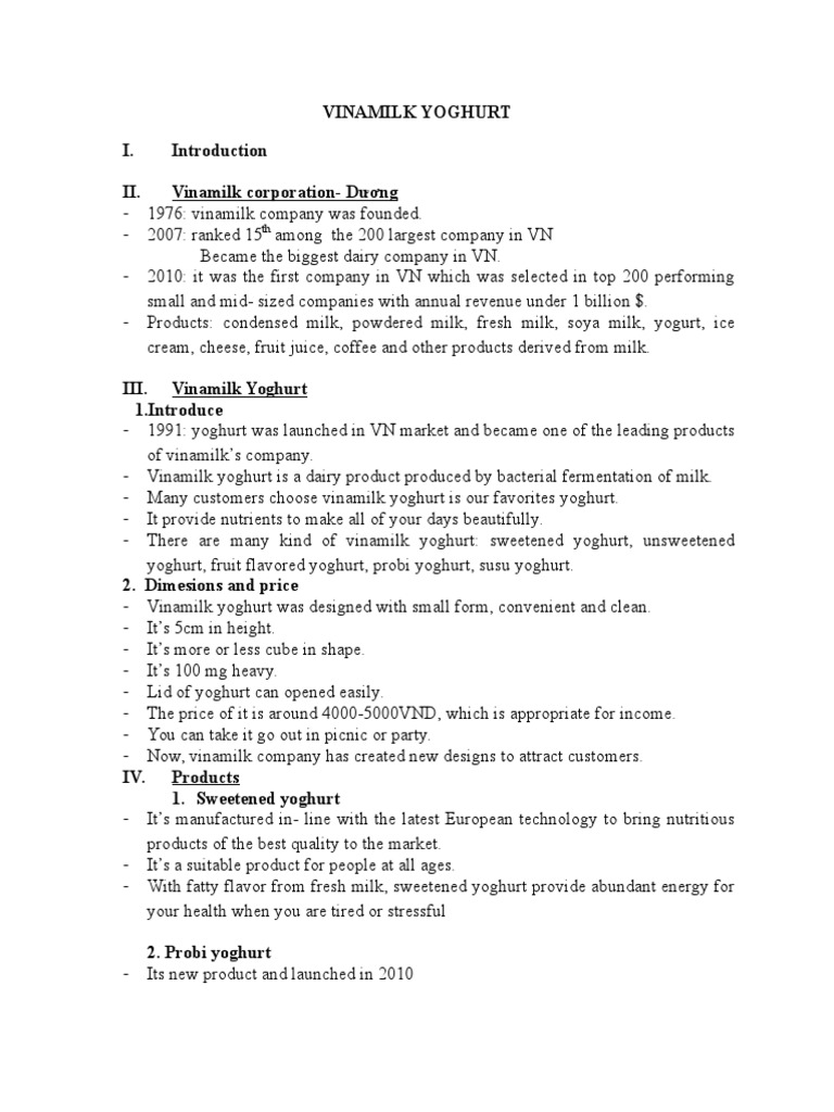 Vinamilk strategy picture
